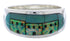 Multicolor Native American Design Silver Ring Size 11-1/4 TX41978